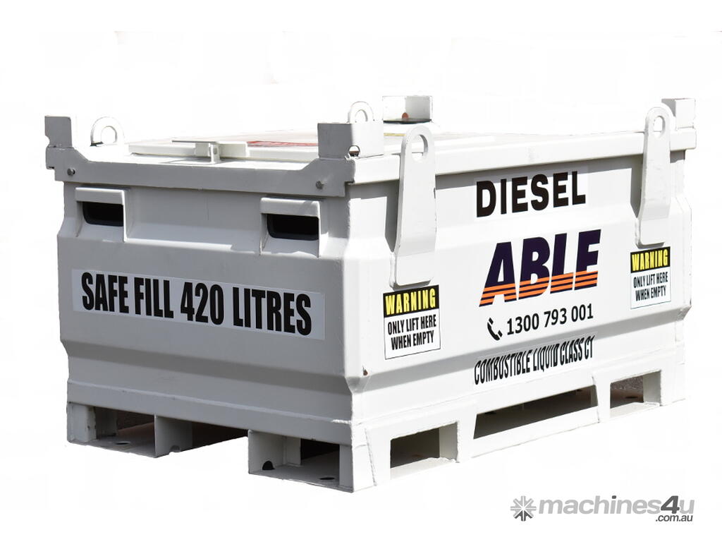 New able sales australia Able Fuel Cube Bunded 450 Litre Safe Fill 420