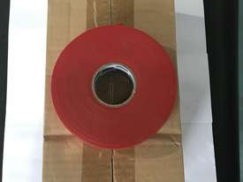 Sandvik 25mm Flagging Safety Tape Red Plastic Surveyors Pack of 10 - picture2' - Click to enlarge