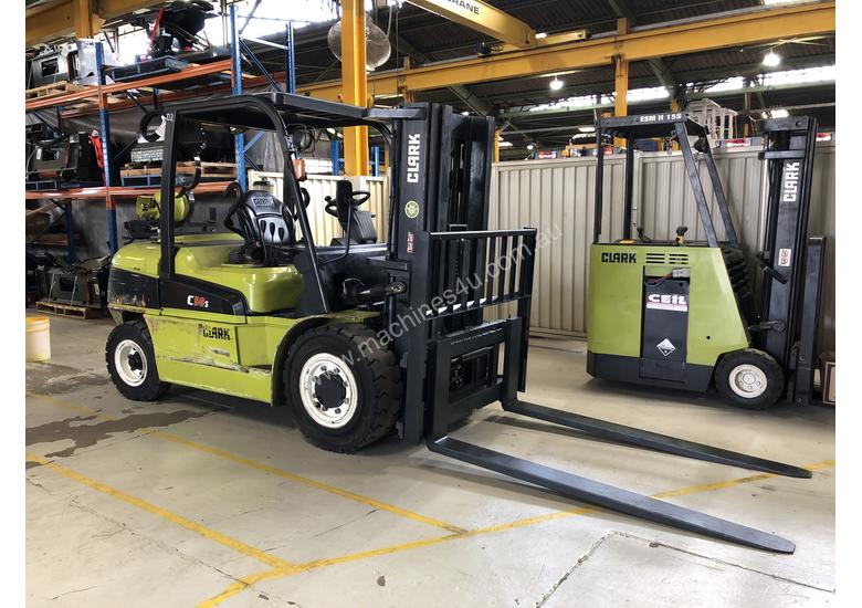 caption CLARK C50SL Counterbalance 5.0 Tonne LPG Forklift