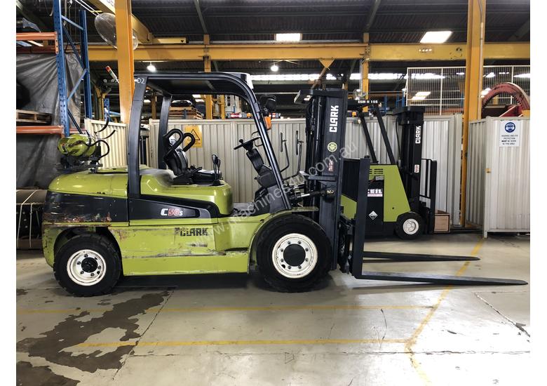caption CLARK C50SL Counterbalance 5.0 Tonne LPG Forklift