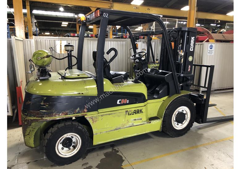 caption CLARK C50SL Counterbalance 5.0 Tonne LPG Forklift