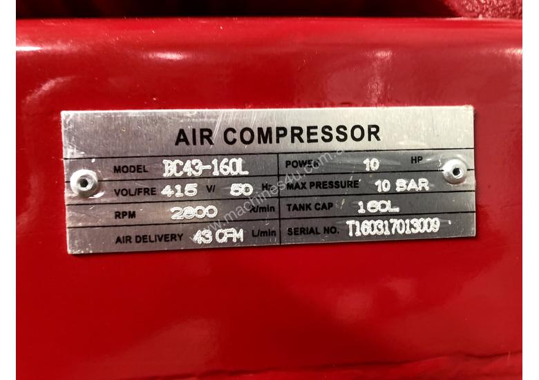 caption BOSS 43CFM/10HP AIR COMPRESSOR