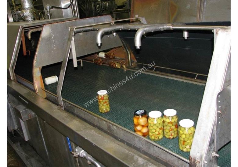 caption Tunnel Pasteuriser/cooler Stainless steel 7.3m long