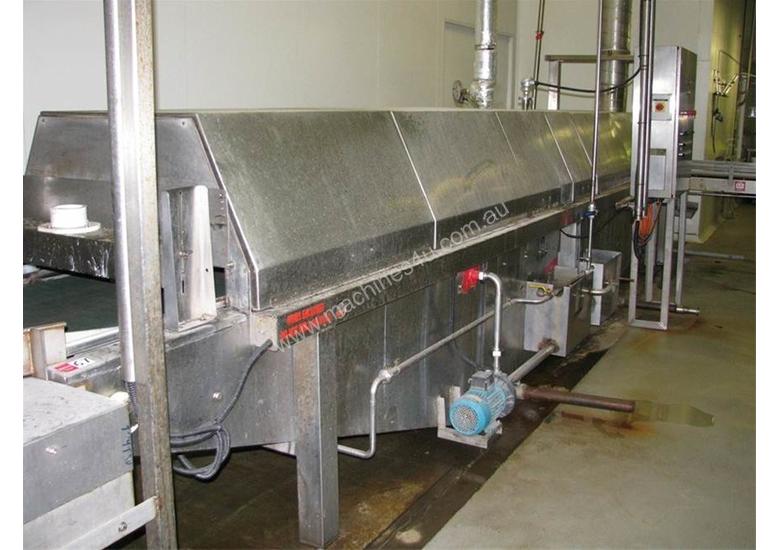 caption Tunnel Pasteuriser/cooler Stainless steel 7.3m long