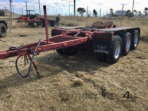 tri axle road train dolly