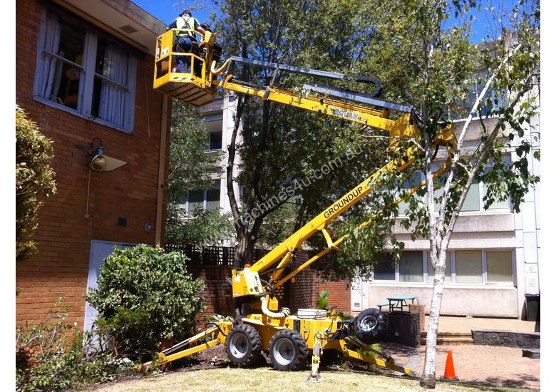 caption Leguan 125 Spider Lift for hire.