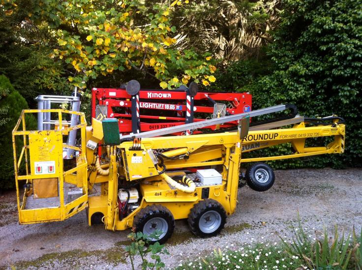 caption Leguan 125 Spider Lift for hire.