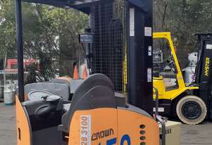 ACTIVE FORKLIFTS - crown single deep high reach truck 2016 model 1.8 ton 8150mm lift height side shi