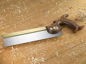 1776 Tenon Saw with Brass Backed Blade and Pistol Grip - Traditional Open Handle by Pax - picture2' - Click to enlarge