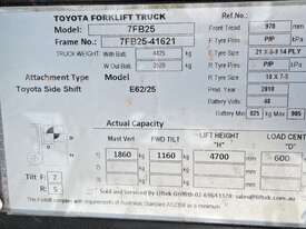 Used Toyota 7FB25 Forklift For Sale - picture2' - Click to enlarge