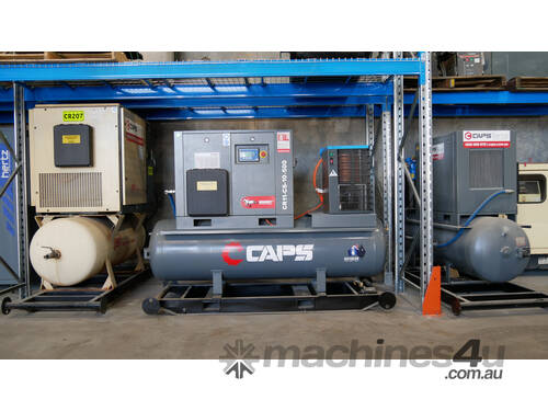 CAPS BRUMBY 11KW TANK MOUNTED ROTARY SCREW COMPRESSORS CR11-CS-10-500 - Hire
