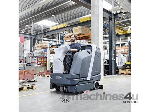 caption Nilfisk SC6000 1050D Ride-On Disk Scrubber Dryer