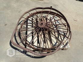 3 X VINTAGE PLOUGH WHEELS - picture0' - Click to enlarge