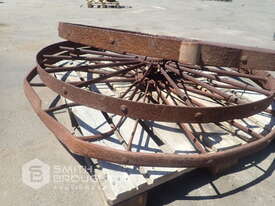 3 X VINTAGE PLOUGH WHEELS - picture1' - Click to enlarge