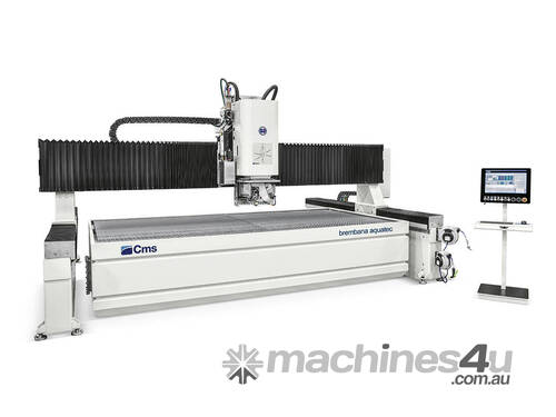 CMS BREMBANA AQUATEC 2040 - Modular 5-Axis Waterjet for Stone Cutting for high-production factories