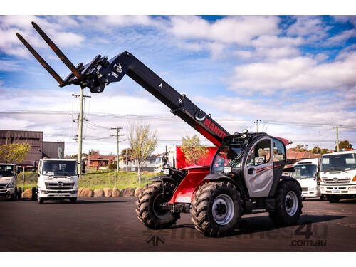 caption MANITOU MLT-X 841 - 145 PS+ Agricultural Telehandler - Designed for Heavy-Duty Lifting