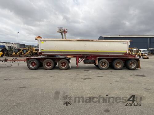 Side Tipper Tri Axle Trailer With Tri Dolly