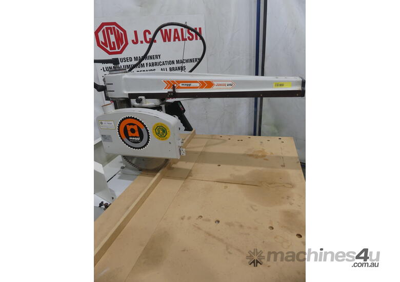 caption Maggi 400 mm Radial Arm Saw 3 HP/Single Phase - Model: Junior 640