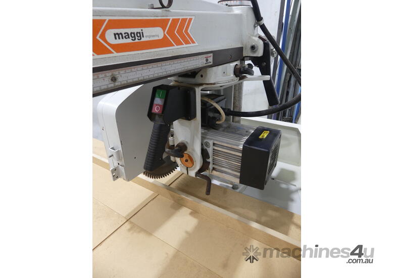 caption Maggi 400 mm Radial Arm Saw 3 HP/Single Phase - Model: Junior 640
