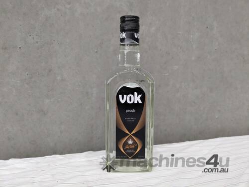 5x 500ml Bottles Vok Peach Cocktail Liqueor