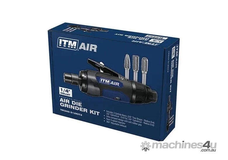 caption Die Grinder Kit with 3 Carbide Burrs - TM340-312KIT3 by ITM