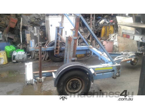 1.5 ton hyd self loading cable drum trailer ,  2ton atm , 3