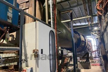 Dryer LTR Flow Dry 12.5m long x 1.8m Dia overall length 17.5 m complete set up running on LPG