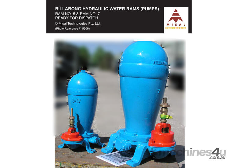 Billabong Hydraulic Water Rams - Licensing Opportunity for Off-Grid Water Pumping!