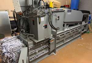 Paper Shredder Piggybacked Shredding System with Horizontal Baler - Allegheny