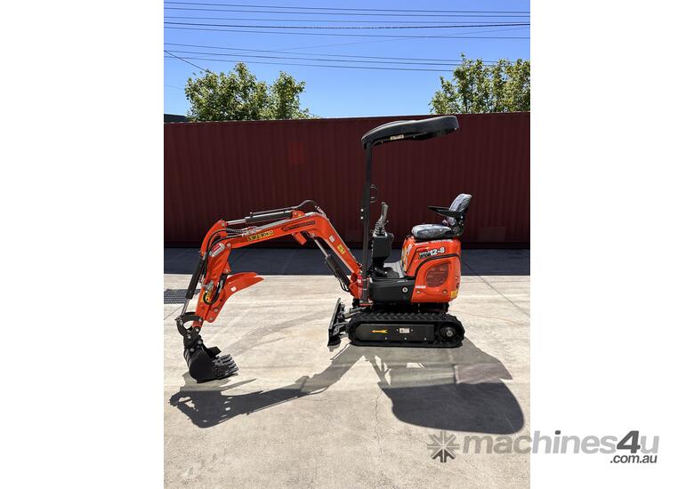 caption Mini Excavator 1.2 T Rhinoceros XN12-8 & Tandem Trailer - Our Best Seller!