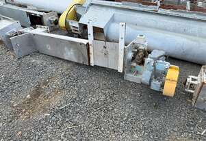 Conveyor Screw Type 2.9 m Long x 280mm Dia with Motor and gearbox