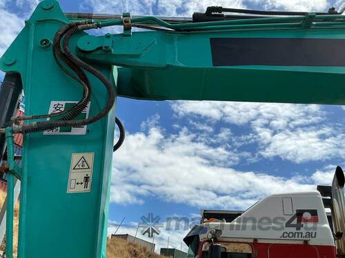 caption 2022 Kobelco SK75SR Excavator (Wide Steel Tracked)