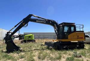 SE135 115hp Cummins engine13.5T operation weight excavator, Free 7 Attachments