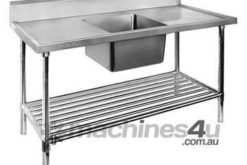 Single Centre Sink Bench & Pot Undershelf Ssb7 1500C/A