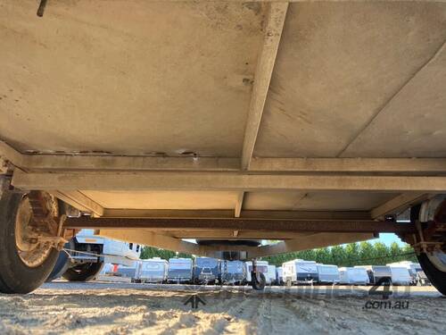 caption 1998 Felk Trailers NST Single Axle Box Trailer