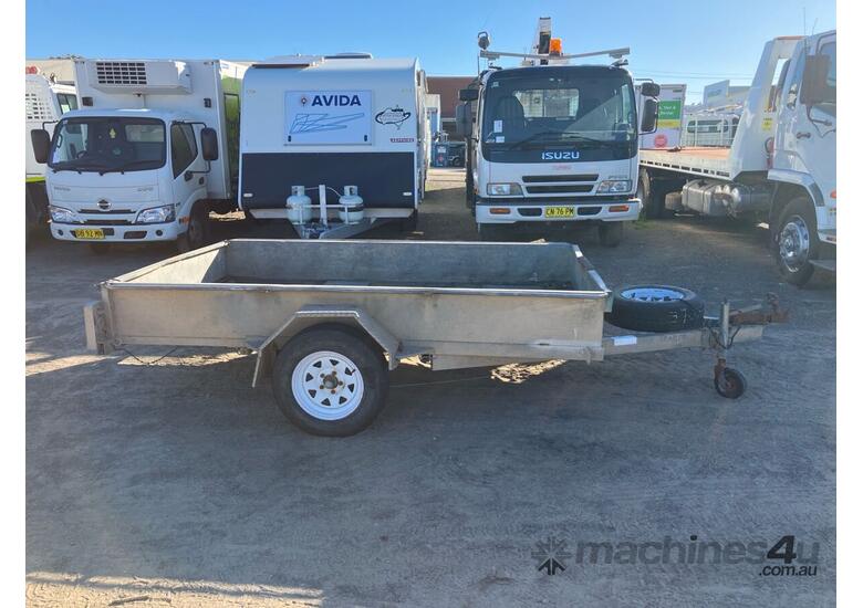 caption 1998 Felk Trailers NST Single Axle Box Trailer