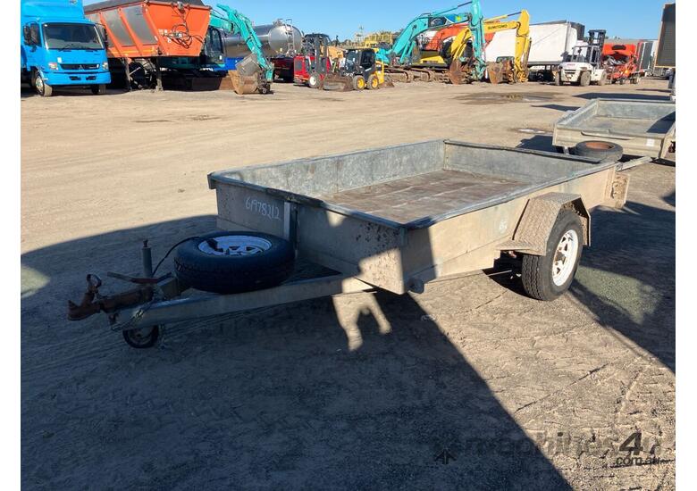 caption 1998 Felk Trailers NST Single Axle Box Trailer
