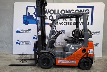 Wollongong Forklift: 2016 Toyota 1.8T, LPG, 3-Stage Standard Mast, 6m Lift!
