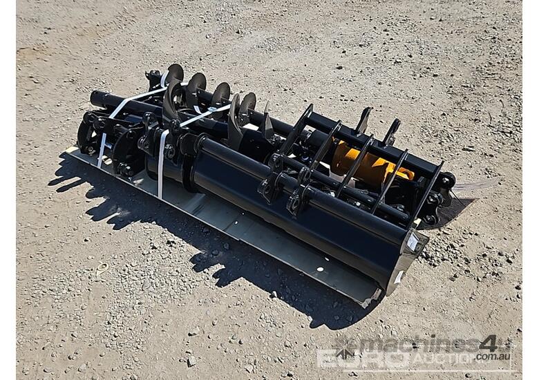Unused Captok Qty (8 of), Quick Hitch, Rake, Ripper, Grabber, 20cm Auger, 30cm, Auger Rod, 800mm Buc