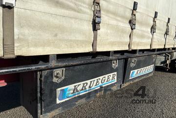 2016 Krueger ST-3-38 Tri Axle Drop Deck Curtainsider B Trailer