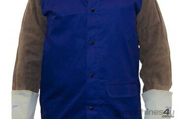 Premium Proban Welding Jacket with Leather Sleeves Premium Proban Welding Jacket with Leather Sleeves