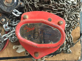 Chain Hoist Block & Tackle 5 ton x 3 mtr drop lift - picture0' - Click to enlarge