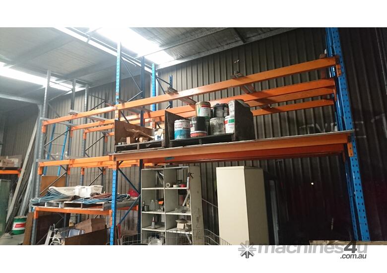 caption Dexion double deep, 3 pallet wide racking