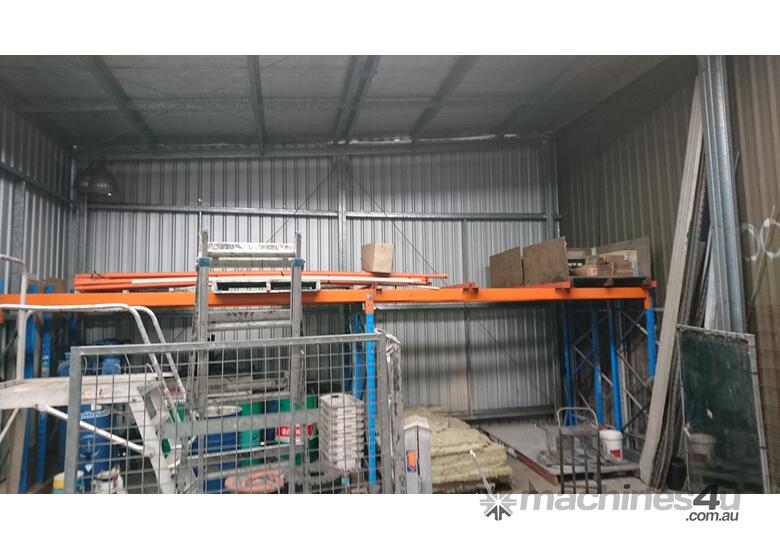 caption Dexion double deep, 3 pallet wide racking