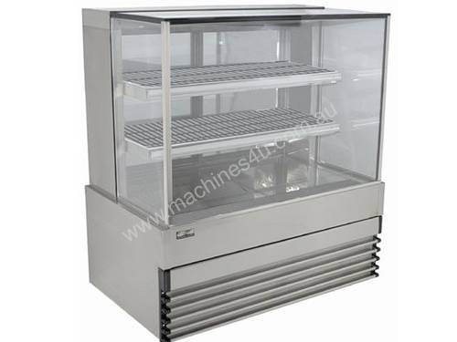 Koldtech KT.SQHCD.12 Square Glass Heated Food Display Cabinet - 1200mm