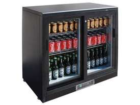 F.E.D. SC248SD Two Door BLACK MAGIC Bar Cooler - picture0' - Click to enlarge