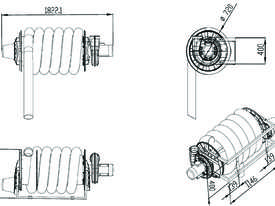 Vehicle Exhaust Hose Reel High Temp Flexible ducting  - picture0' - Click to enlarge