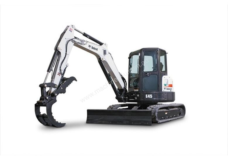 caption Bobcat E45 Excavator