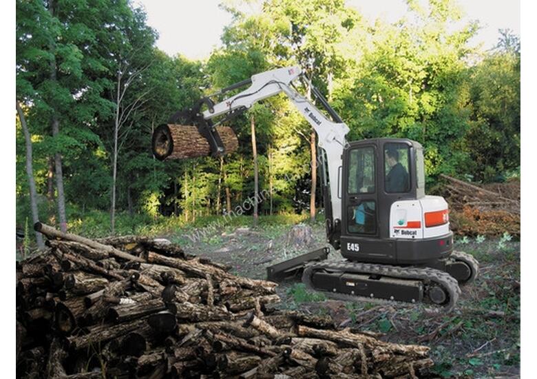 caption Bobcat E45 Excavator