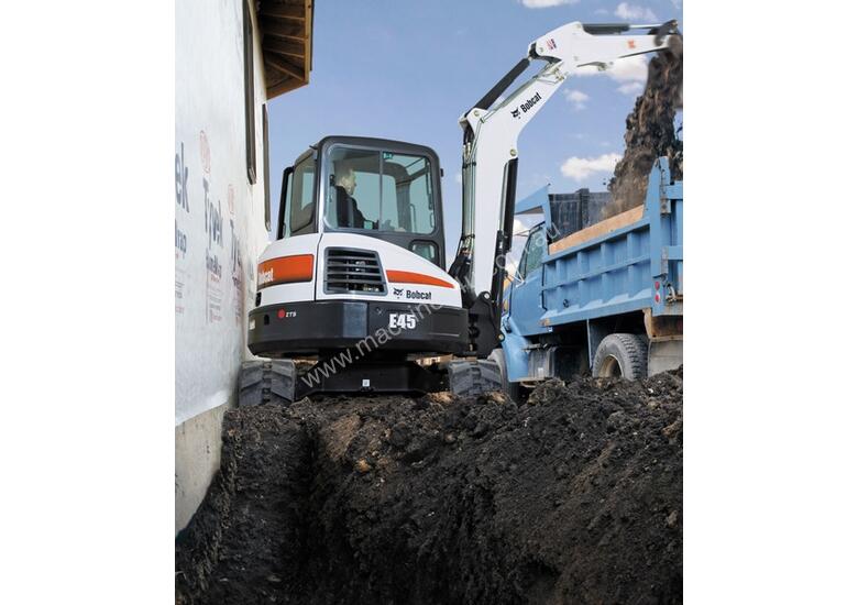 caption Bobcat E45 Excavator